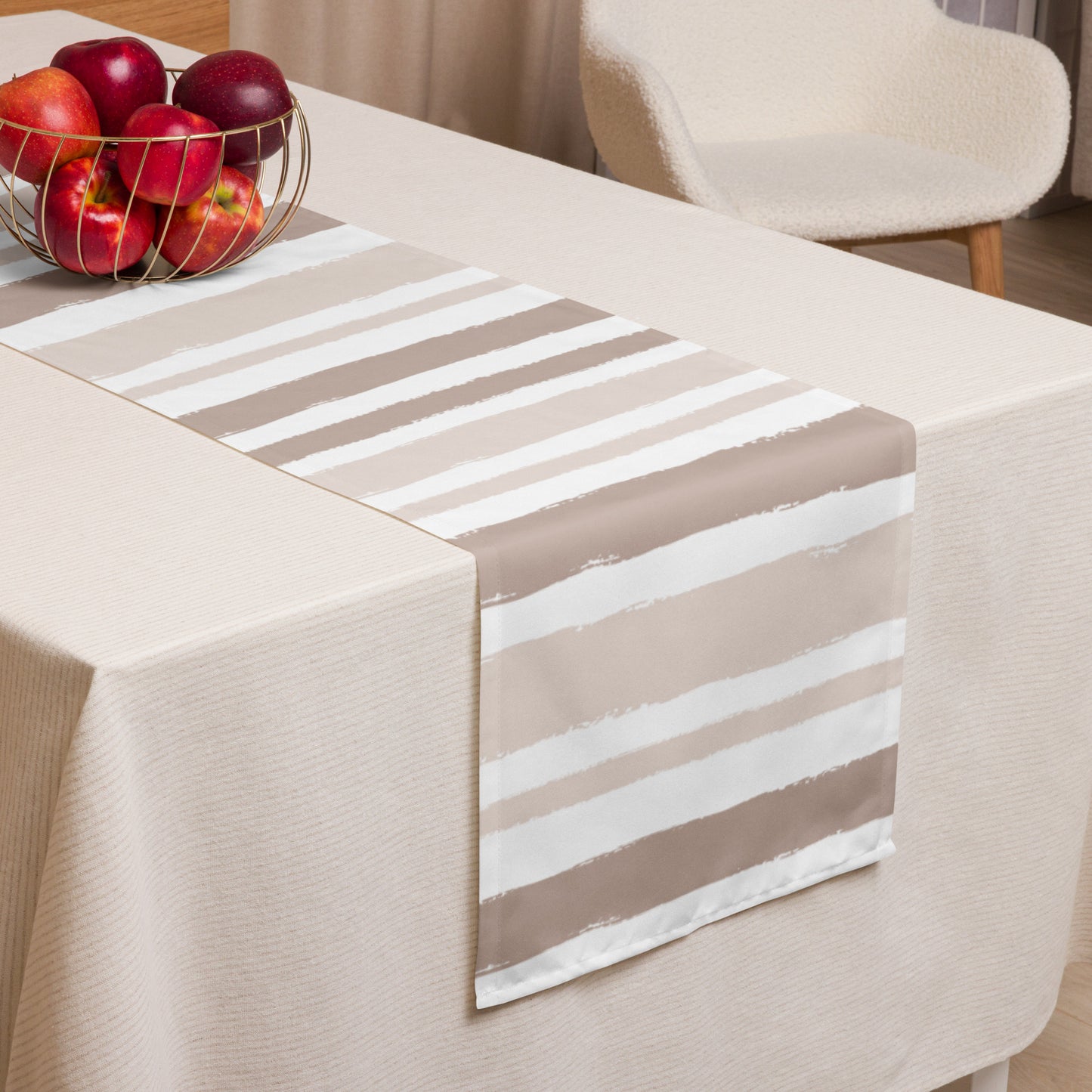 Table Runner with Hand-painted Brush Stroke Print | TRBS-1132