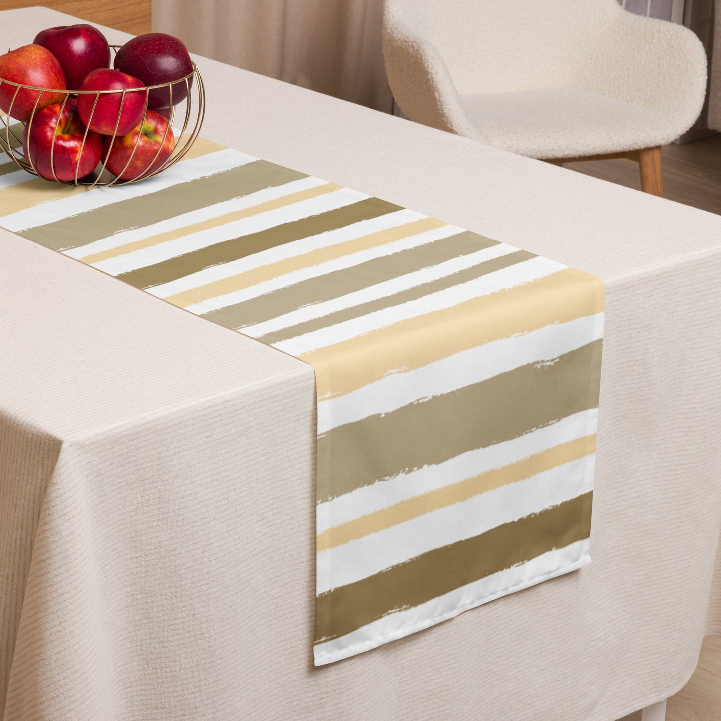 Table Runner with Hand-painted Brush Stroke Print | TRBS-1136