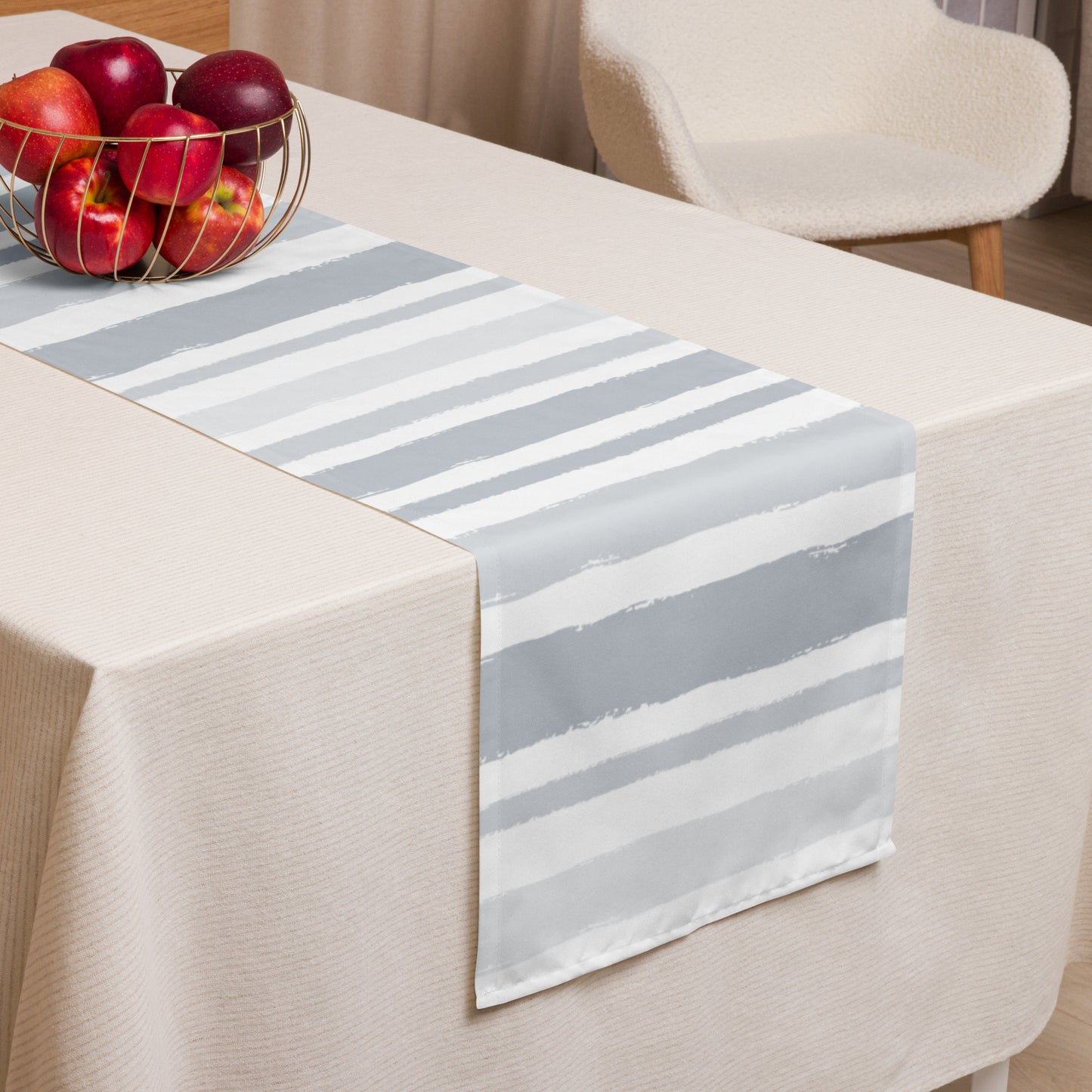 Table Runner with Hand-painted Brush Stroke Print | TRBS-1151