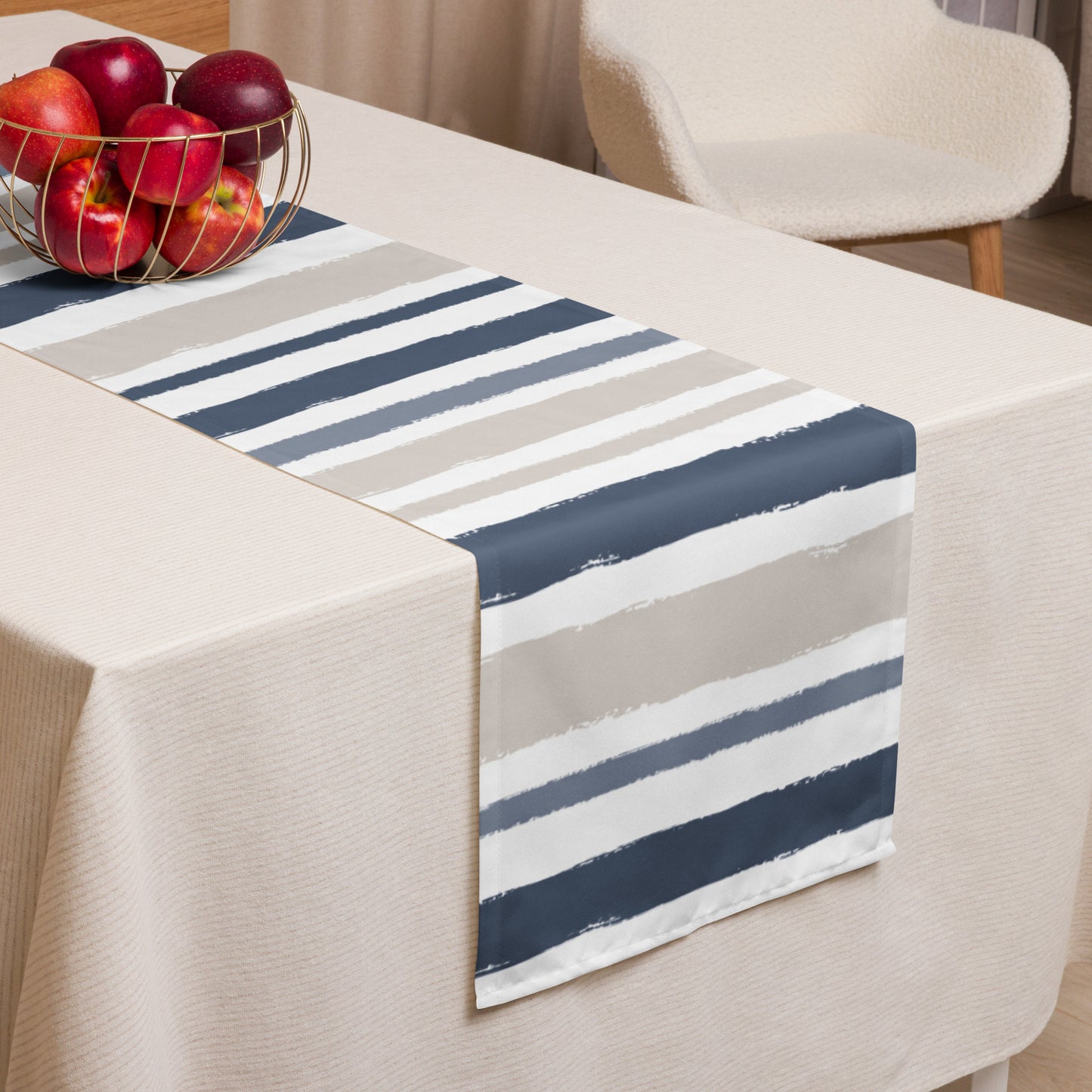 Table Runner with Hand-painted Brush Stroke Print | TRBS-1162