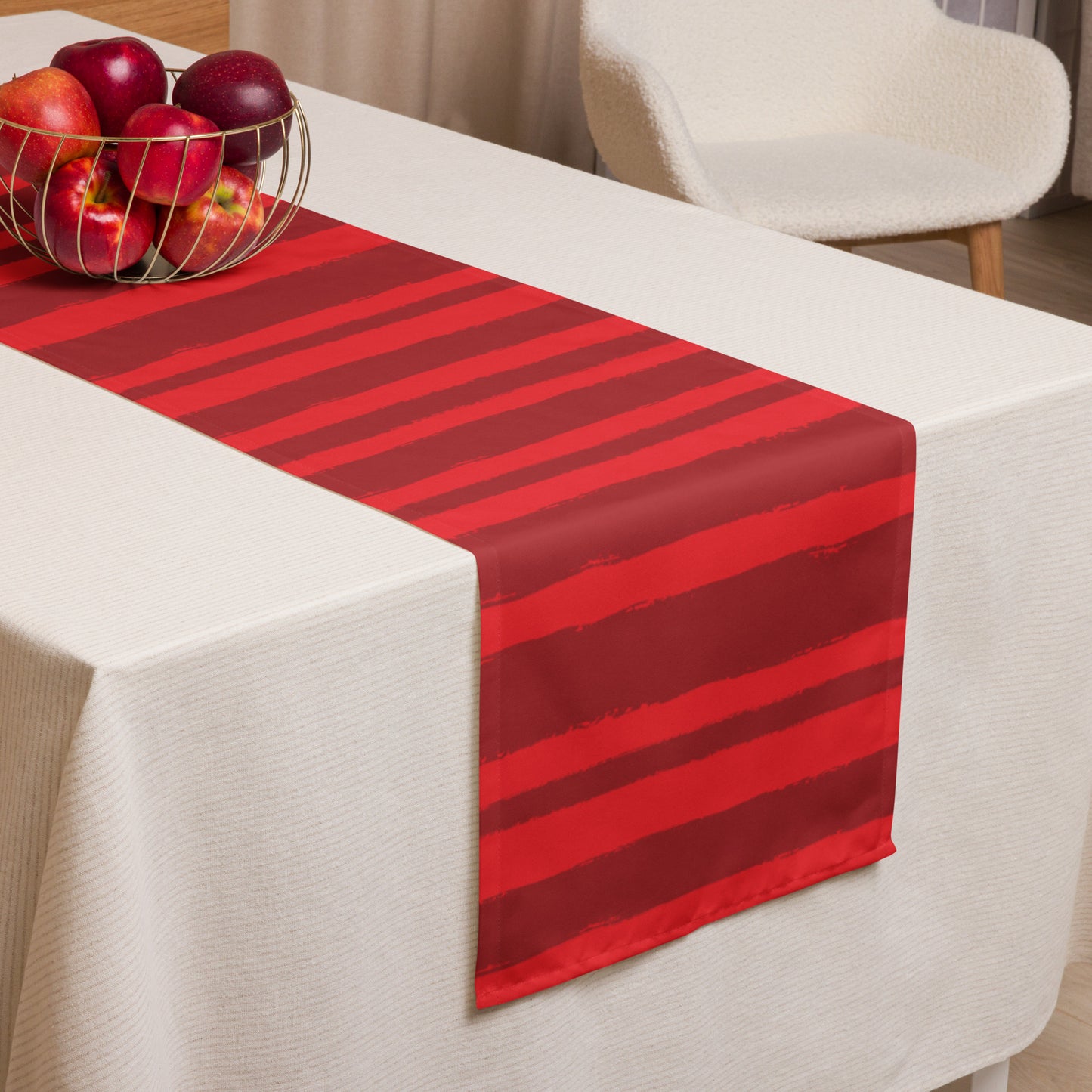 Table Runner with Hand-painted Brush Stroke Print | TRBS-1191