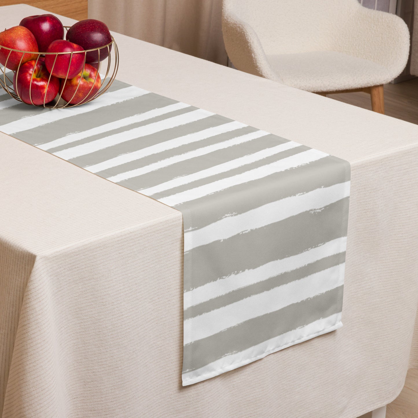 Table Runner with Hand-painted Brush Stroke Print | TRBS-1193
