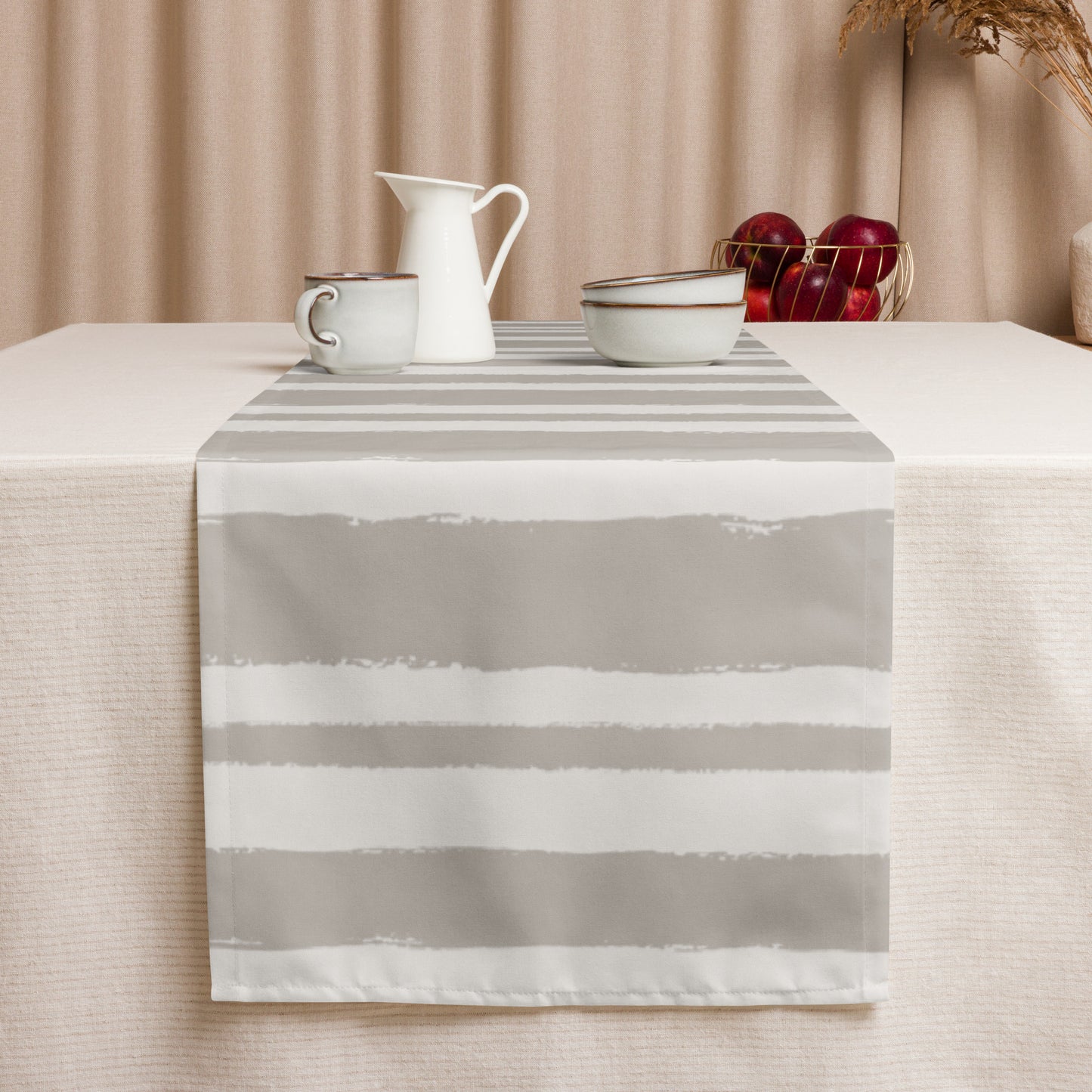 Table Runner with Hand-painted Brush Stroke Print | TRBS-1202
