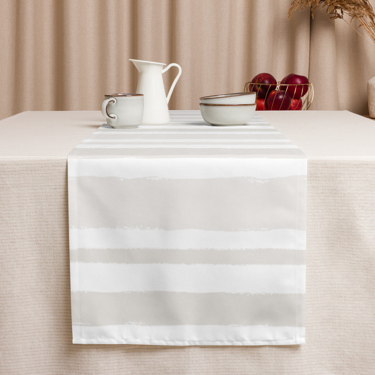 Table Runner with Hand-painted Brush Stroke Print | TRBS-1204