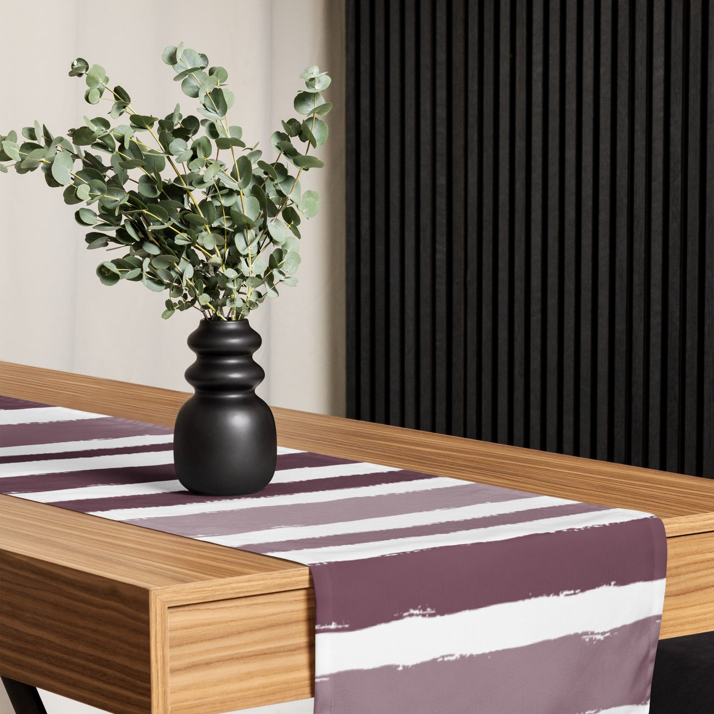 Table Runner with Hand-painted Brush Stroke Print | TRBS-1211