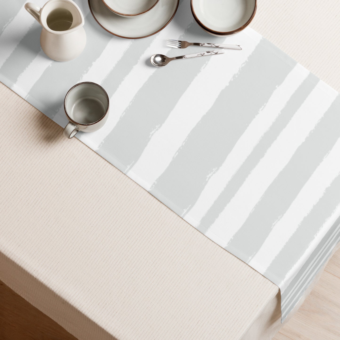 Table Runner with Hand-painted Brush Stroke Print | TRBS-1214