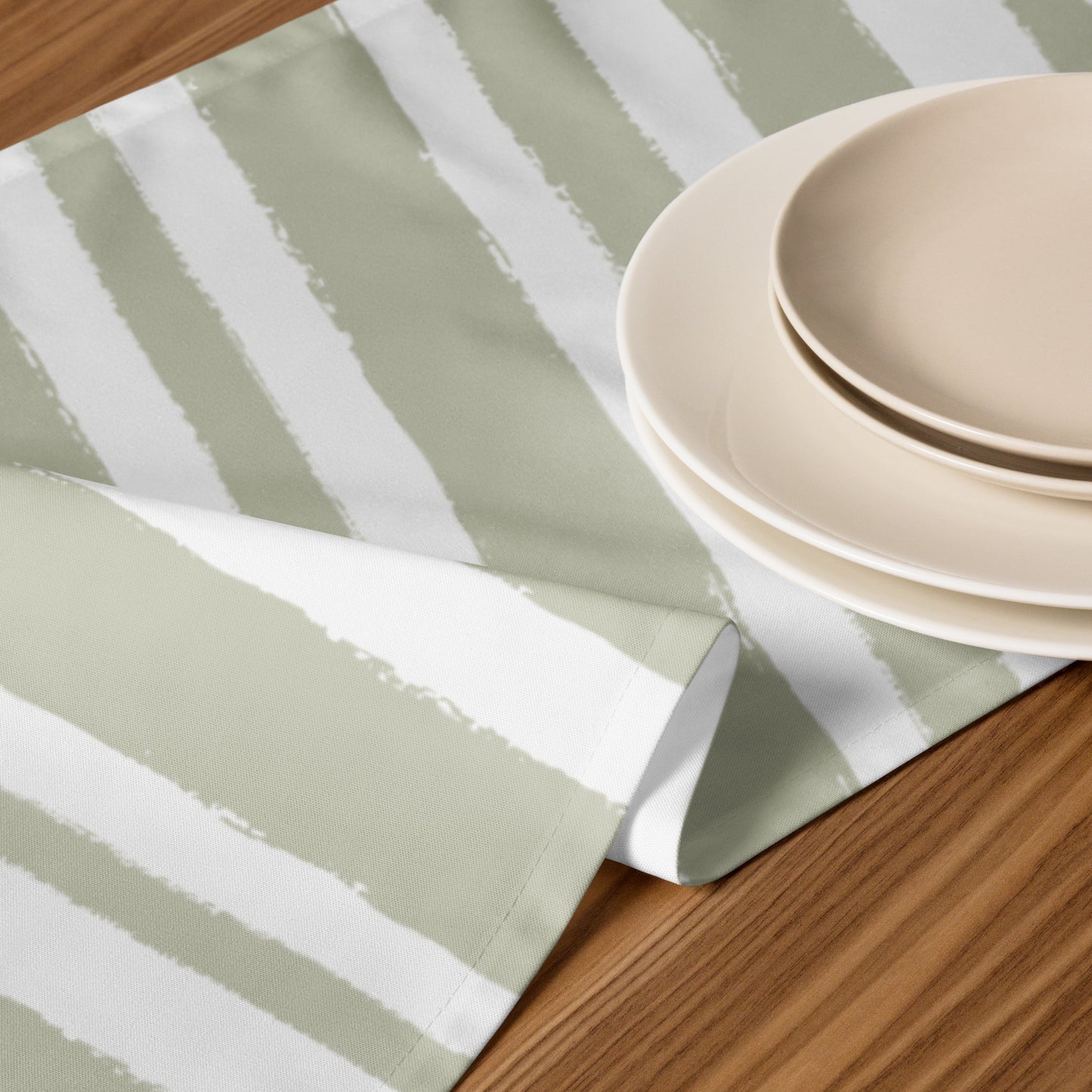 Table Runner with Hand-painted Brush Stroke Print | TRBS-1241