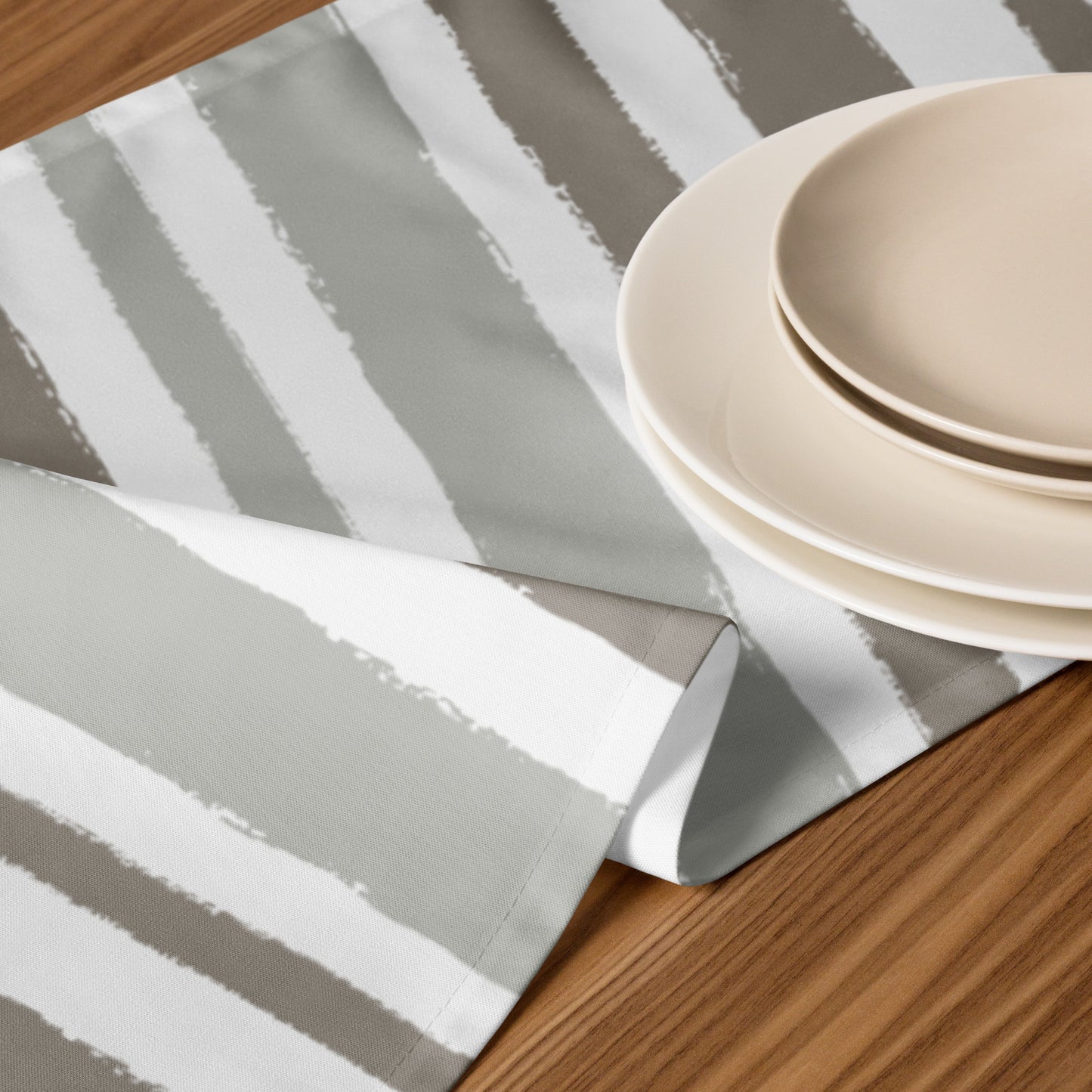 Table Runner with Hand-painted Brush Stroke Print | TRBS-1242