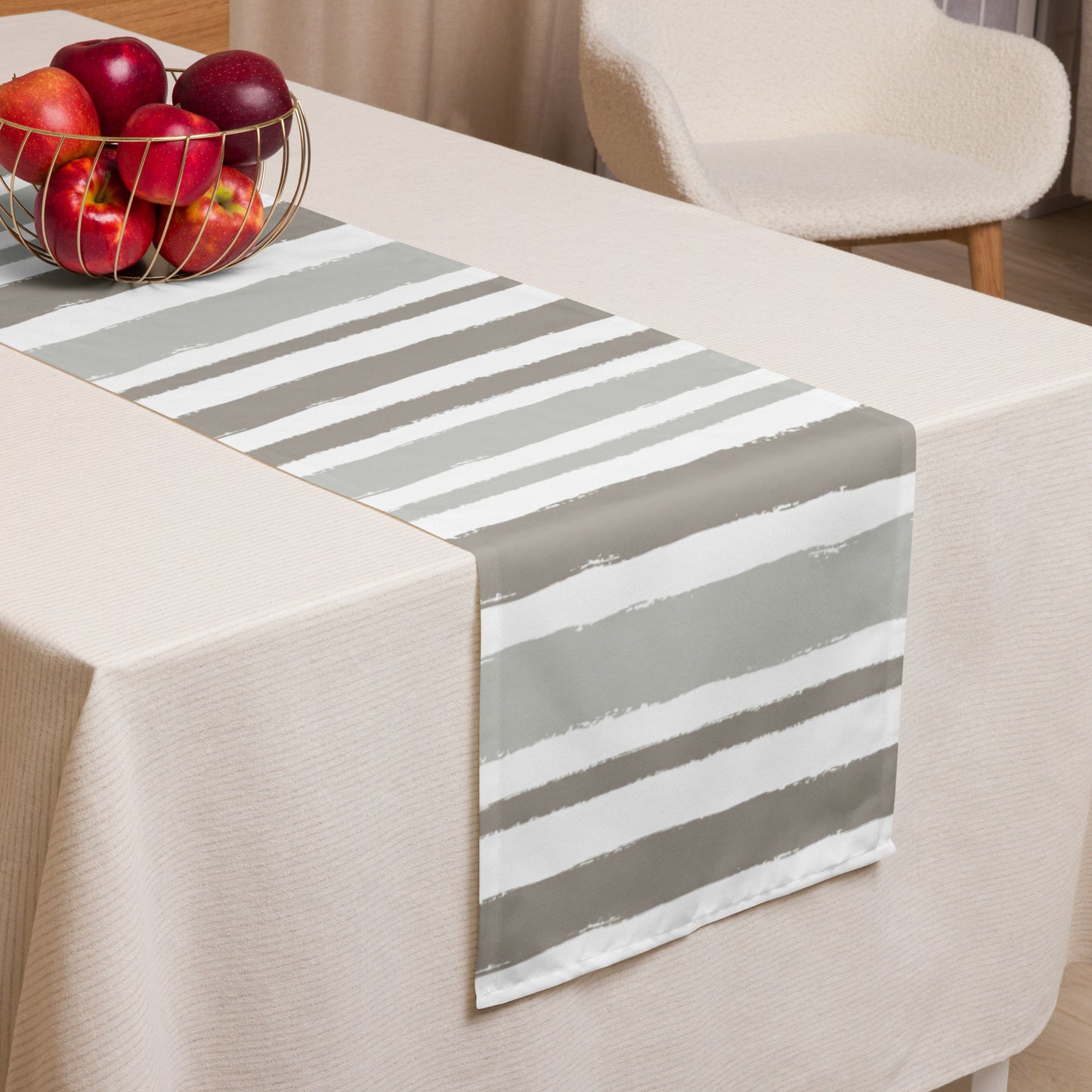 Table Runner with Hand-painted Brush Stroke Print | TRBS-1242