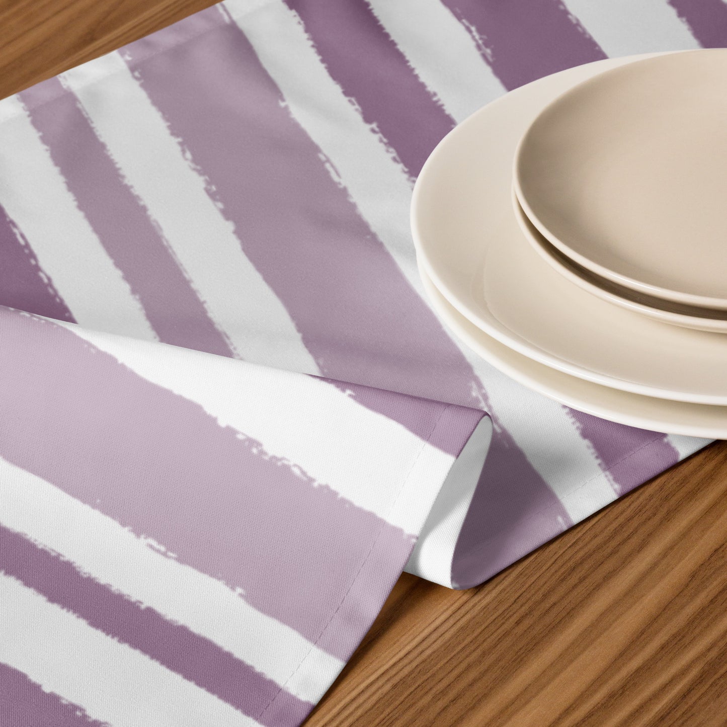 Table Runner with Hand-painted Brush Stroke Print | TRBS-1252