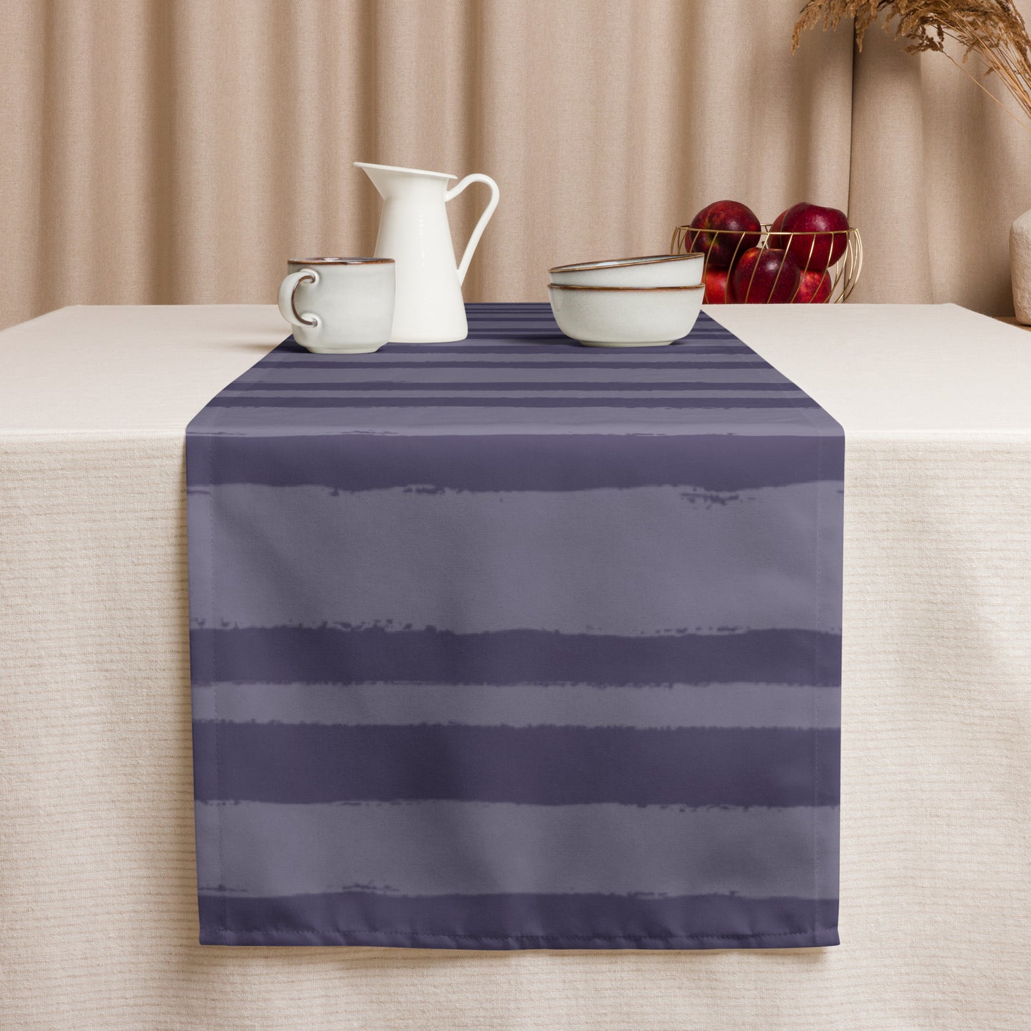 Table Runner with Hand-painted Brush Stroke Print | TRBS-1261
