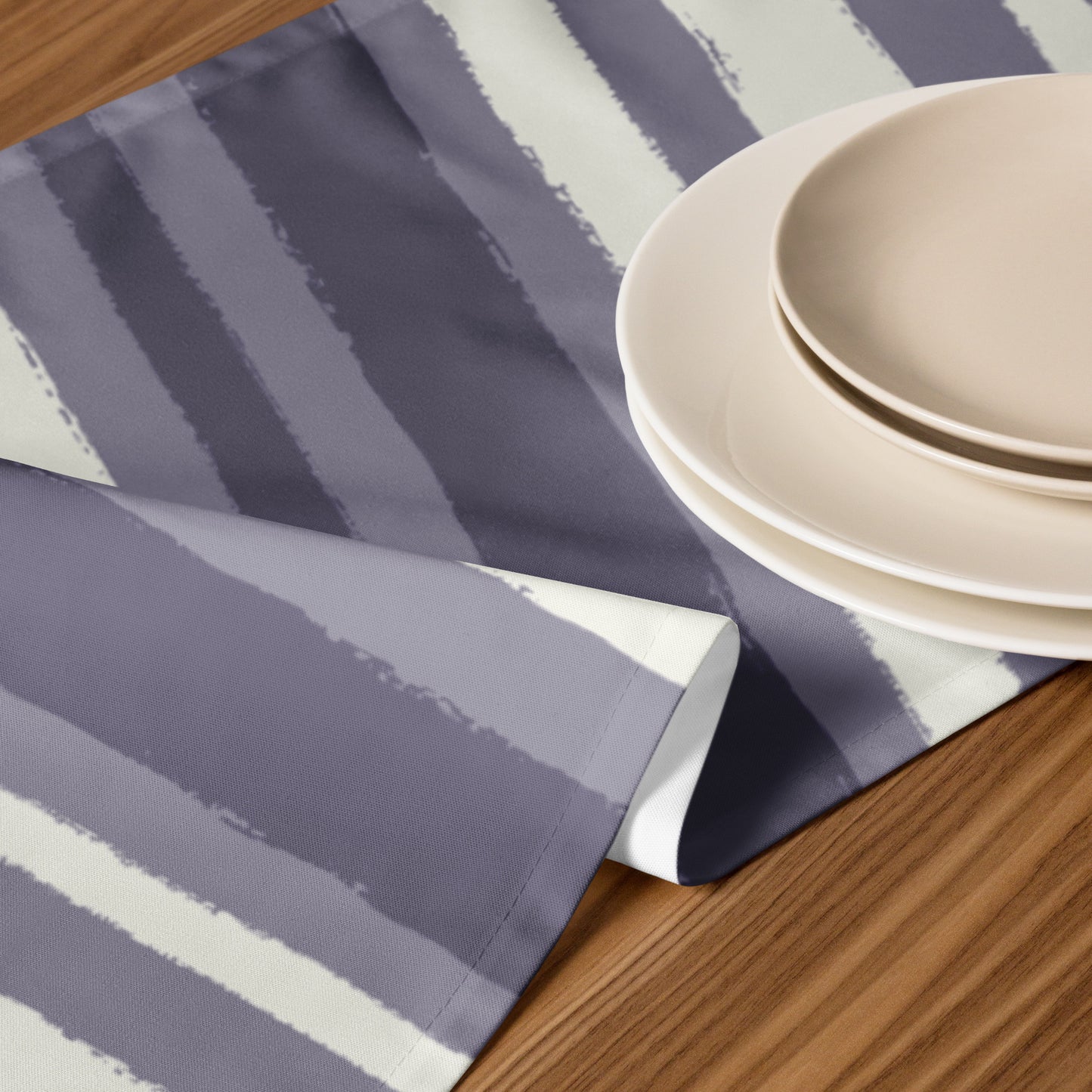 Table Runner with Hand-painted Brush Stroke Print | TRBS-1262