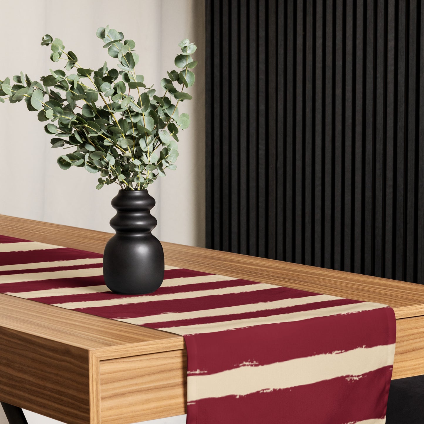 Table Runner with Hand-painted Brush Stroke Print | TRBS-1285