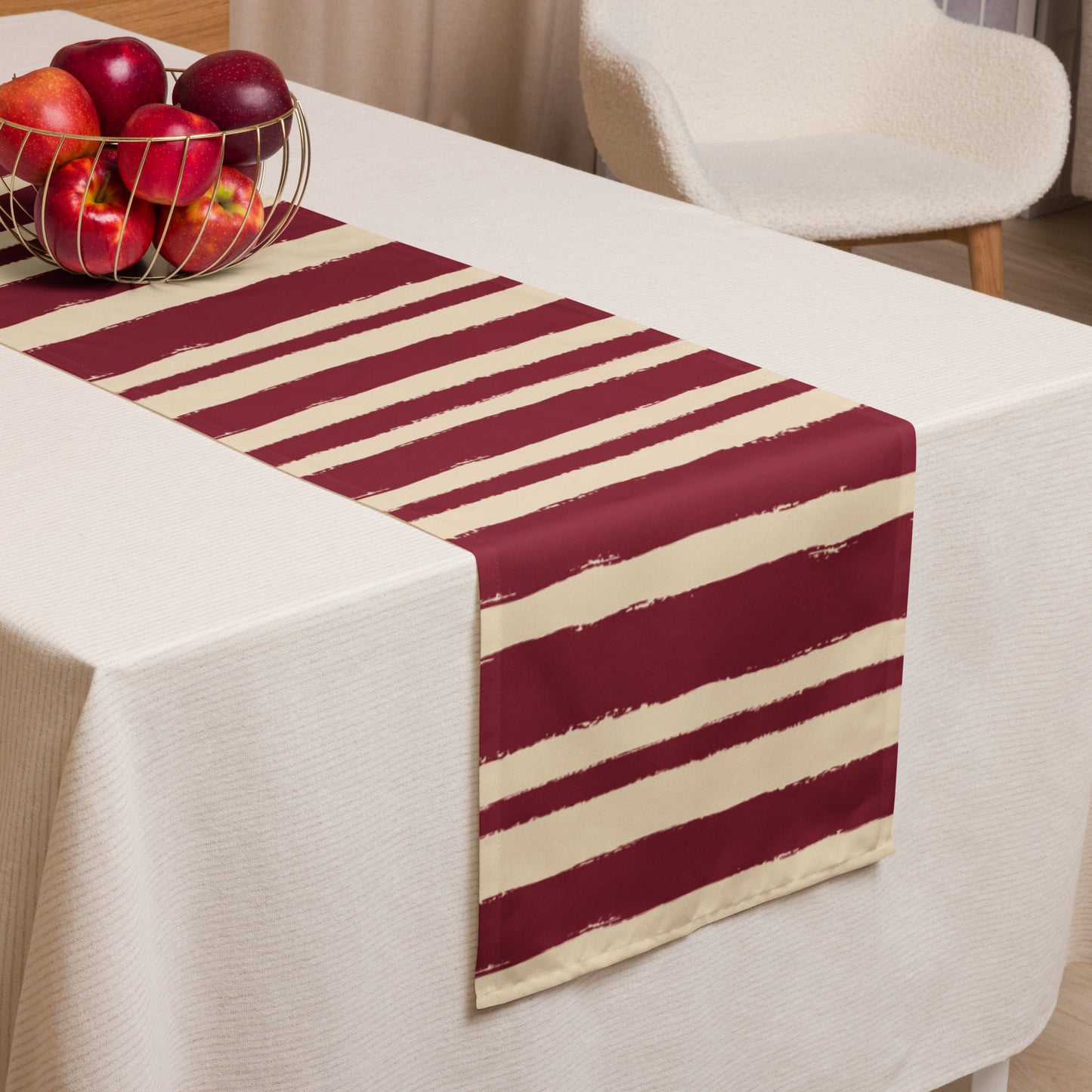 Table Runner with Hand-painted Brush Stroke Print | TRBS-1285