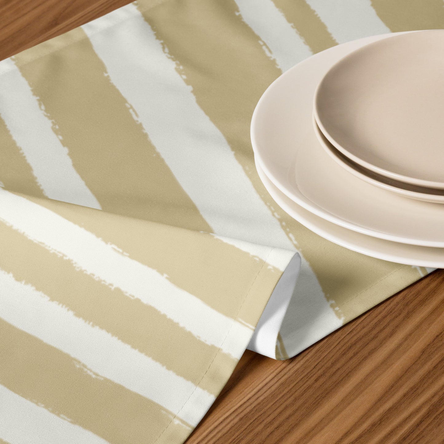 Table Runner with Hand-painted Brush Stroke Print | TRBS-1371