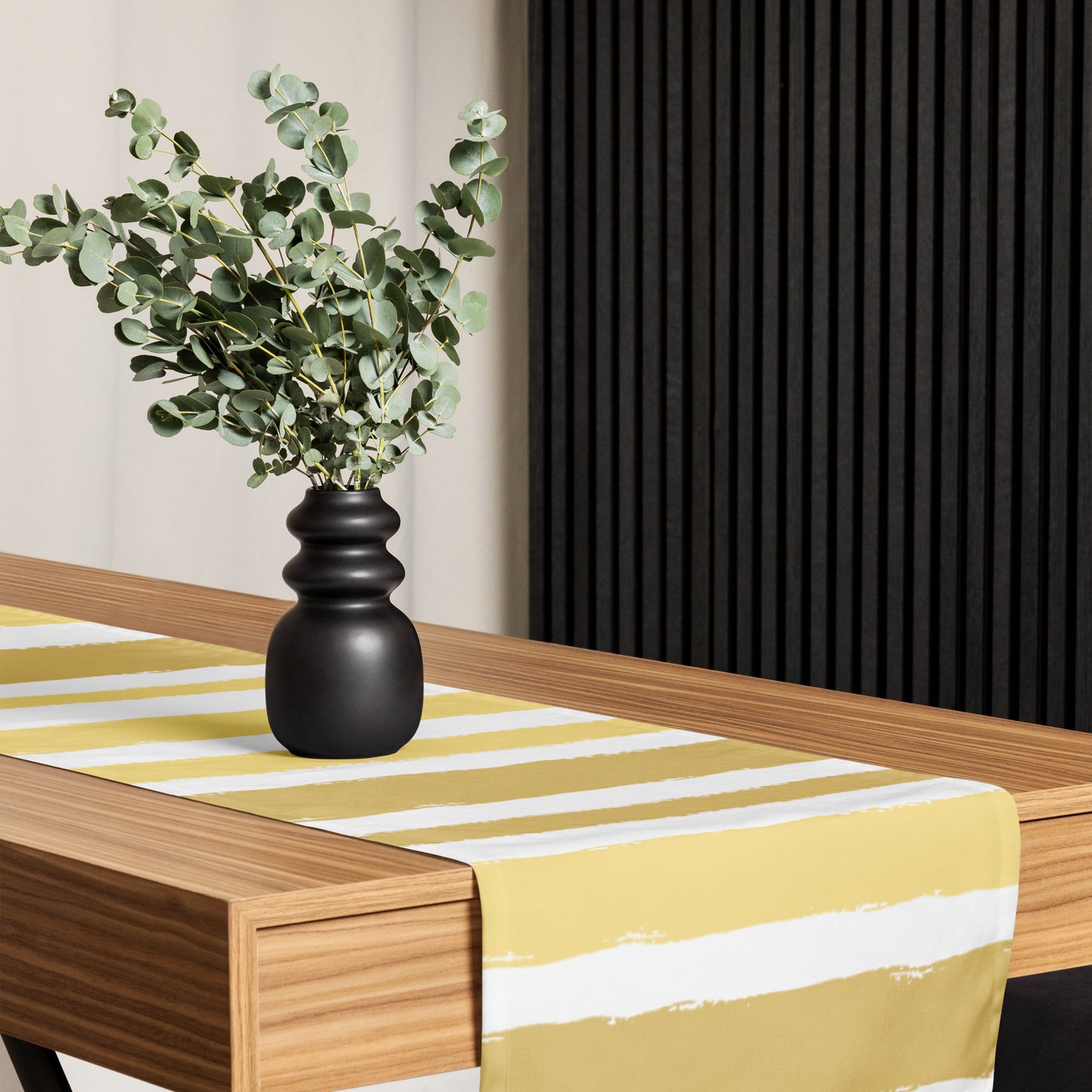 Table Runner with Hand-painted Brush Stroke Print | TRBS-1381