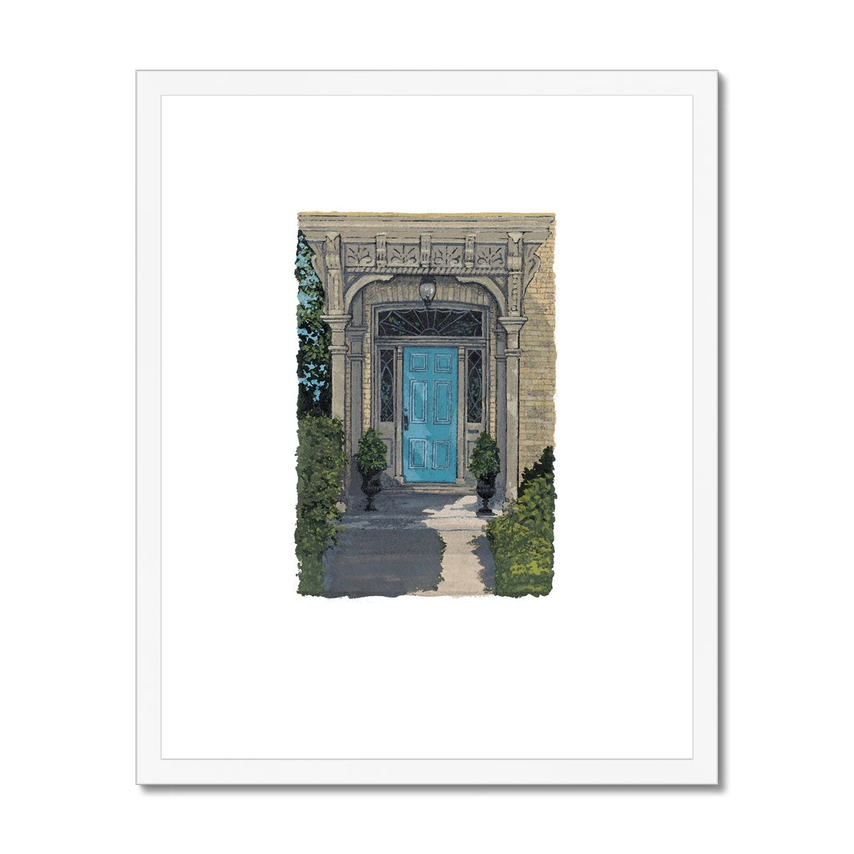Framed Fine Art Print, Painterly Edge - 8x10 16x20 inches | Door 3, PEV-1000-1423