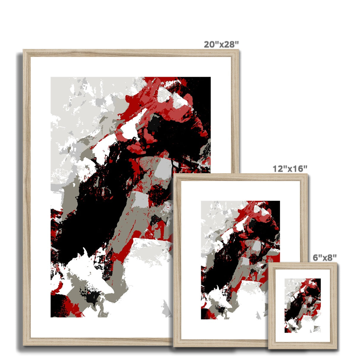 Framed Graphic Art Print, White Mat - 6x8, 8x12, 11x14, 12x16, 16x20, 18x24, 20x28 inches | FPV-1190-7688