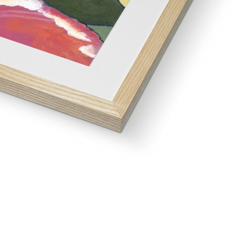 Framed Fine Art Print - 8x8 12x12 16x16 20x20 24x24 28x28 36x36 inches | Pink Tulips in Acrylic, FPS-1080