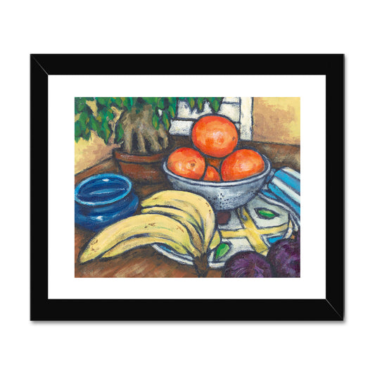 Framed Fine Art Print, White Mat - 8x6 10x8 12x8 inches | Still Life in Acrylic, FPH-1000-1104