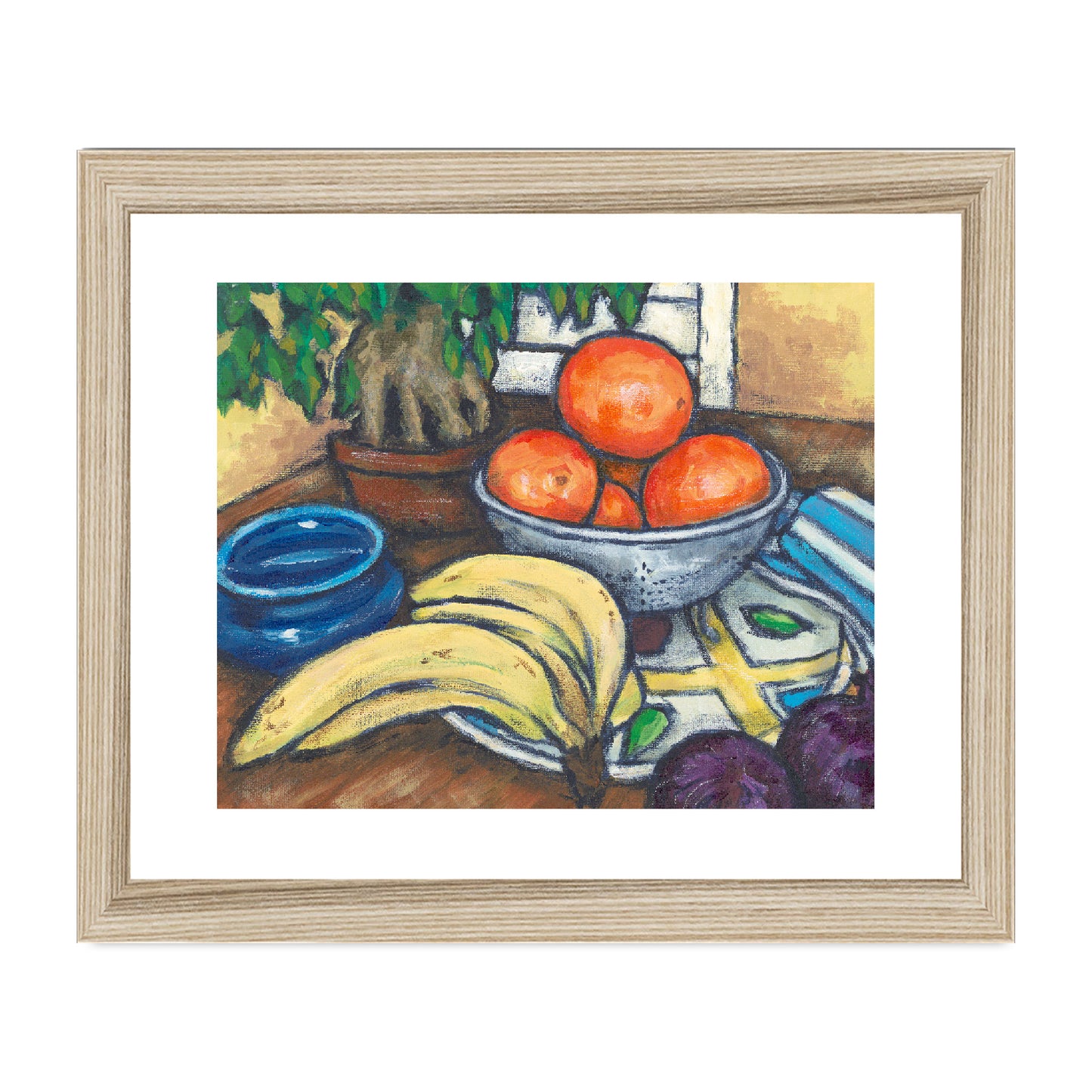 Framed Fine Art Print, White Mat - 8x6 10x8 12x8 inches | Still Life in Acrylic, FPH-1000-1104
