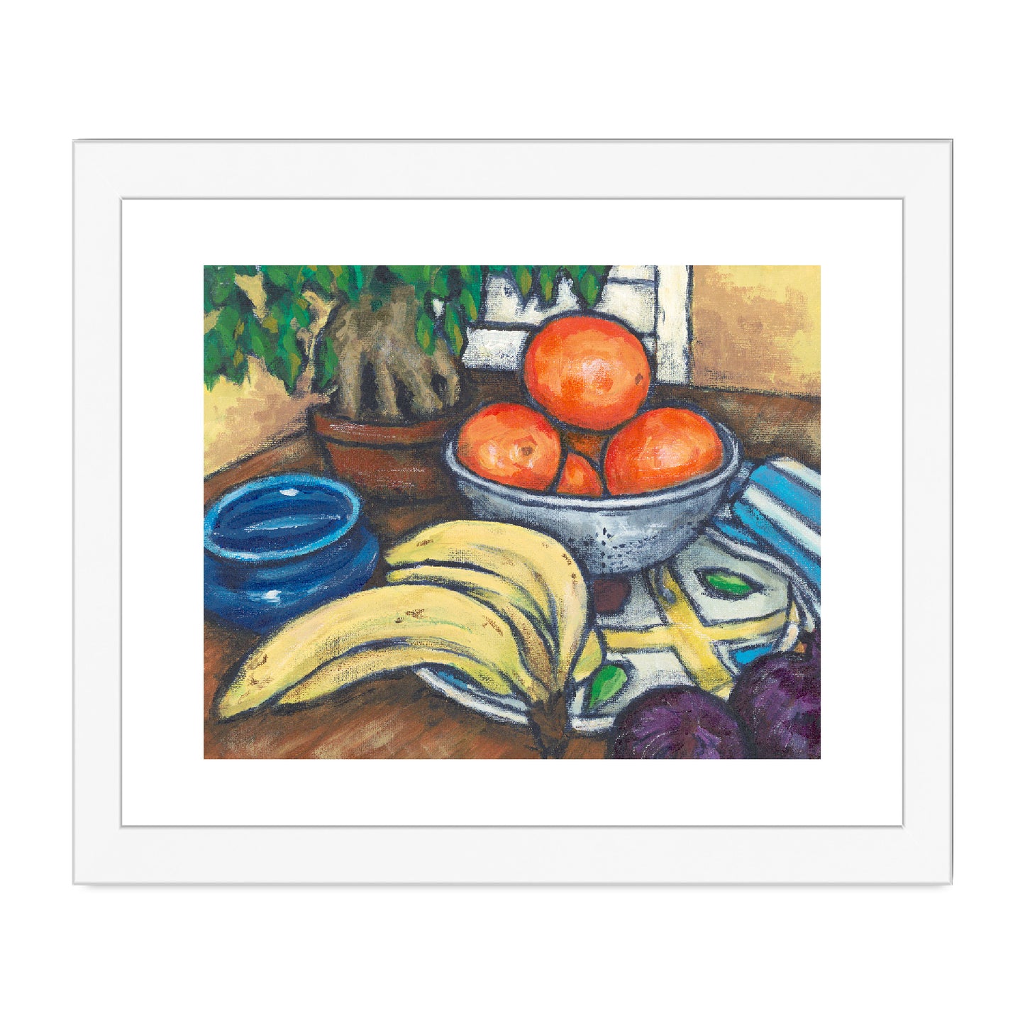 Framed Fine Art Print, White Mat - 8x6 10x8 12x8 inches | Still Life in Acrylic, FPH-1000-1104