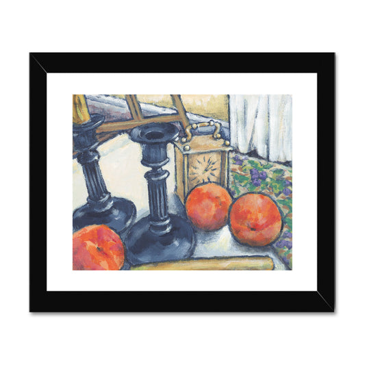 Framed Fine Art Print, White Mat - 8x6 10x8 12x8 inches | Still Life in Acrylic, FPH-1000-1102