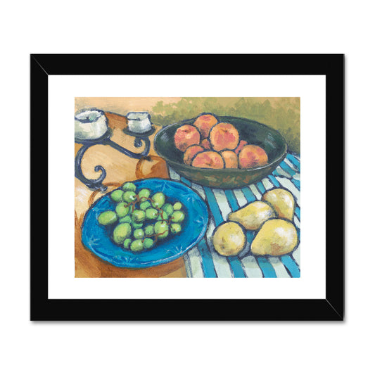 Framed Fine Art Print, White Mat - 8x6 10x8 12x8 inches | Still Life in Acrylic, FPH-1000-1103