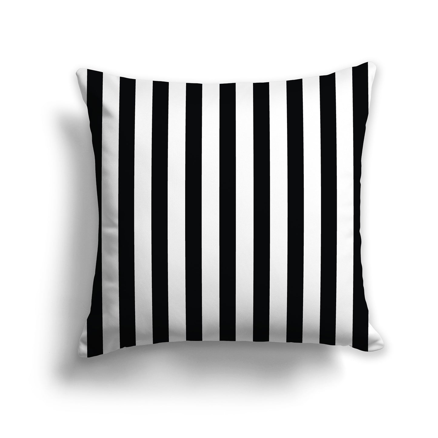 26 inch Square Throw Pillow with Black Bars on White