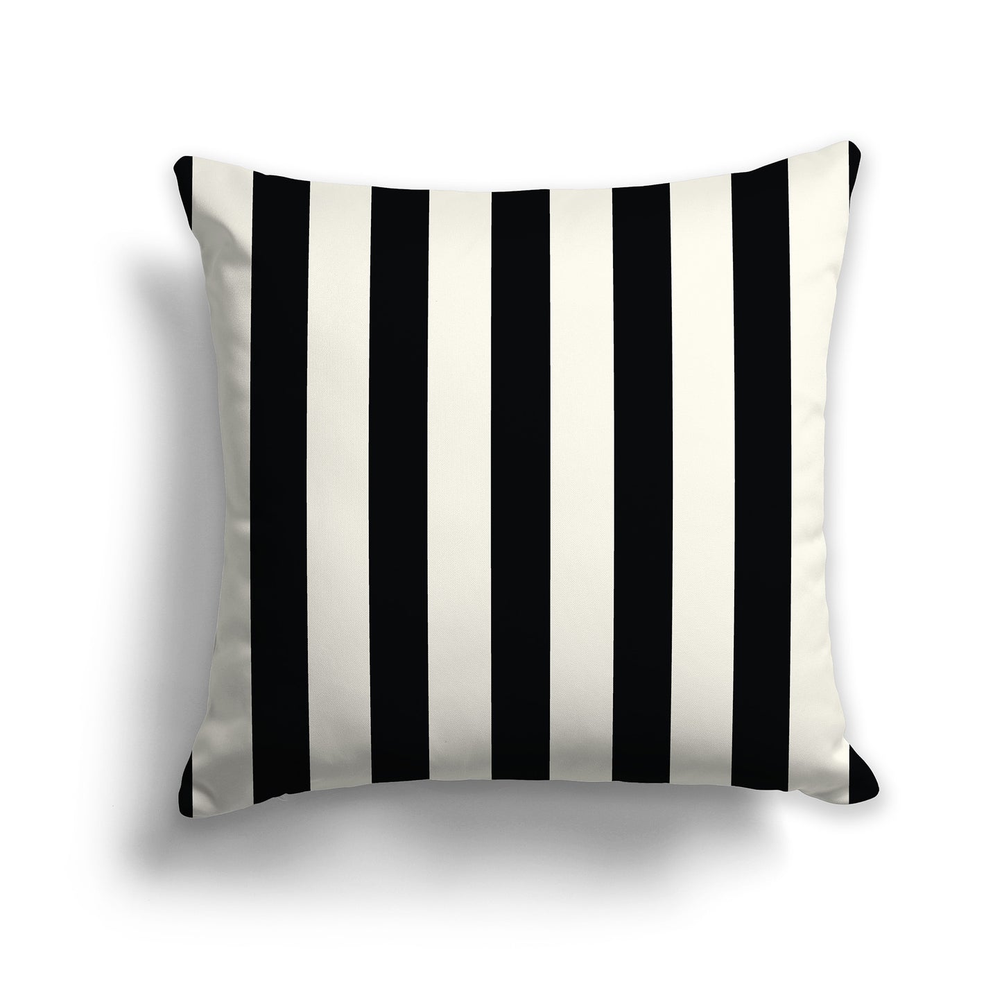 16x16 inch Throw Pillow with Black Bars on Pale Cream