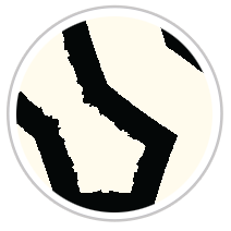 Black & Pale Cream #1013-391