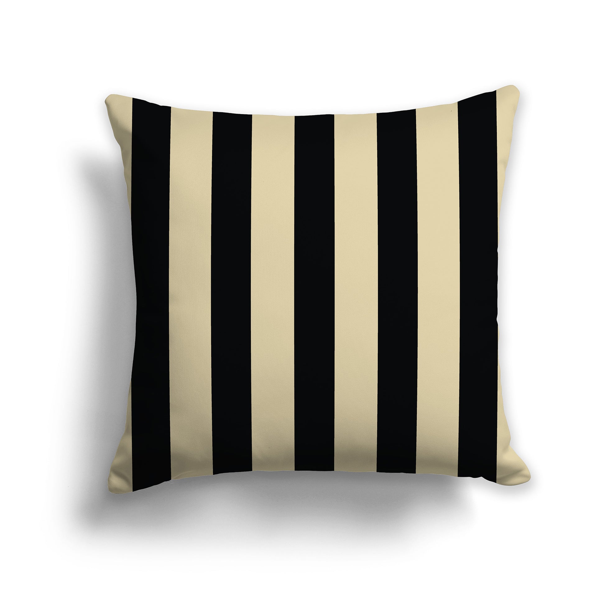 14x14 inch Throw Pillow with Black Bars on Desert Sand