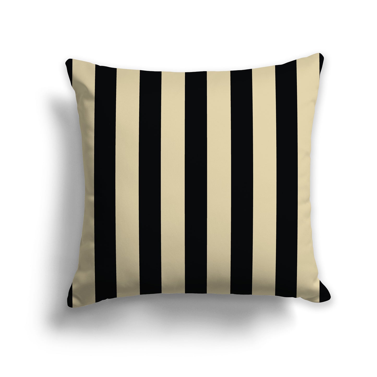 16x16 inch Throw Pillow with Black Bars on Desert Sand