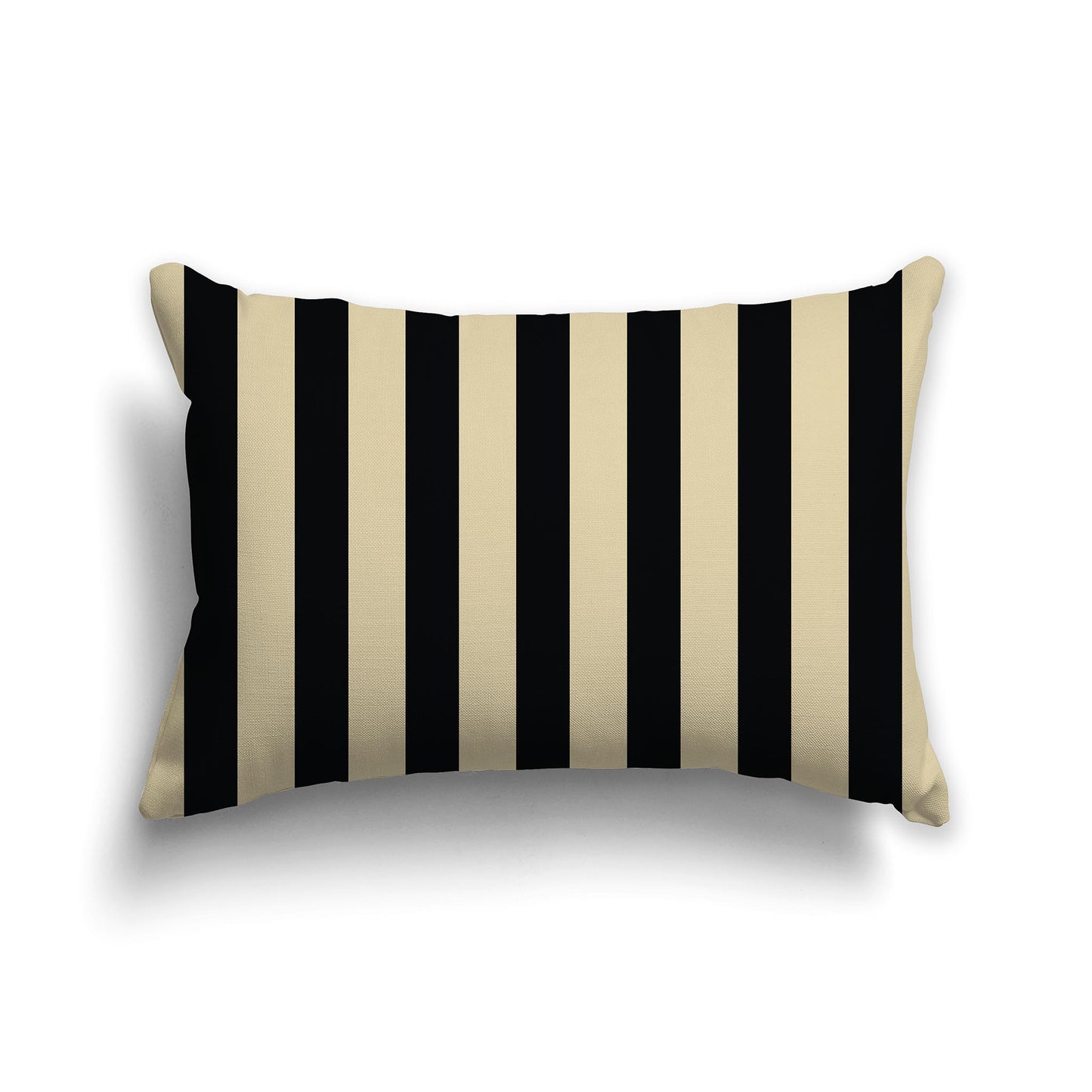 20x14 inch Throw Pillow with Black Bars on Desert Sand