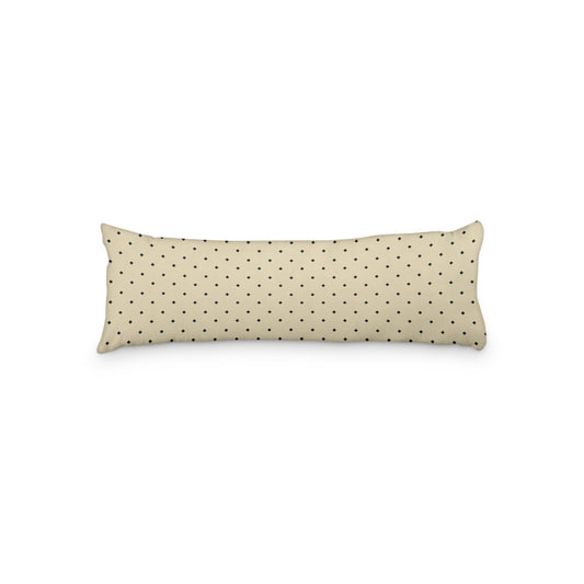Tan Microfiber Body Pillow with Black Diamonds, MFBP-1014-101,  20 x 54 inches