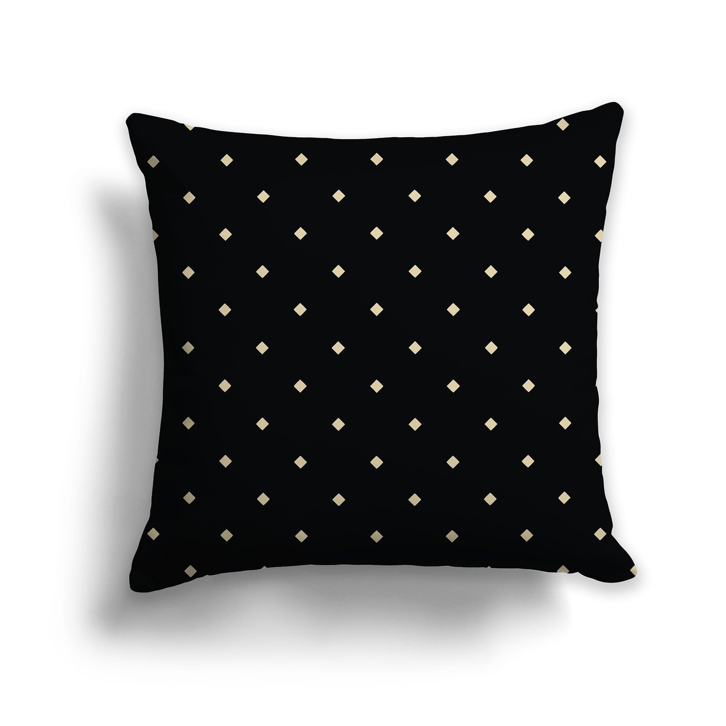 20x20 inch Throw Pillow with Desert Sand Pattern on Black