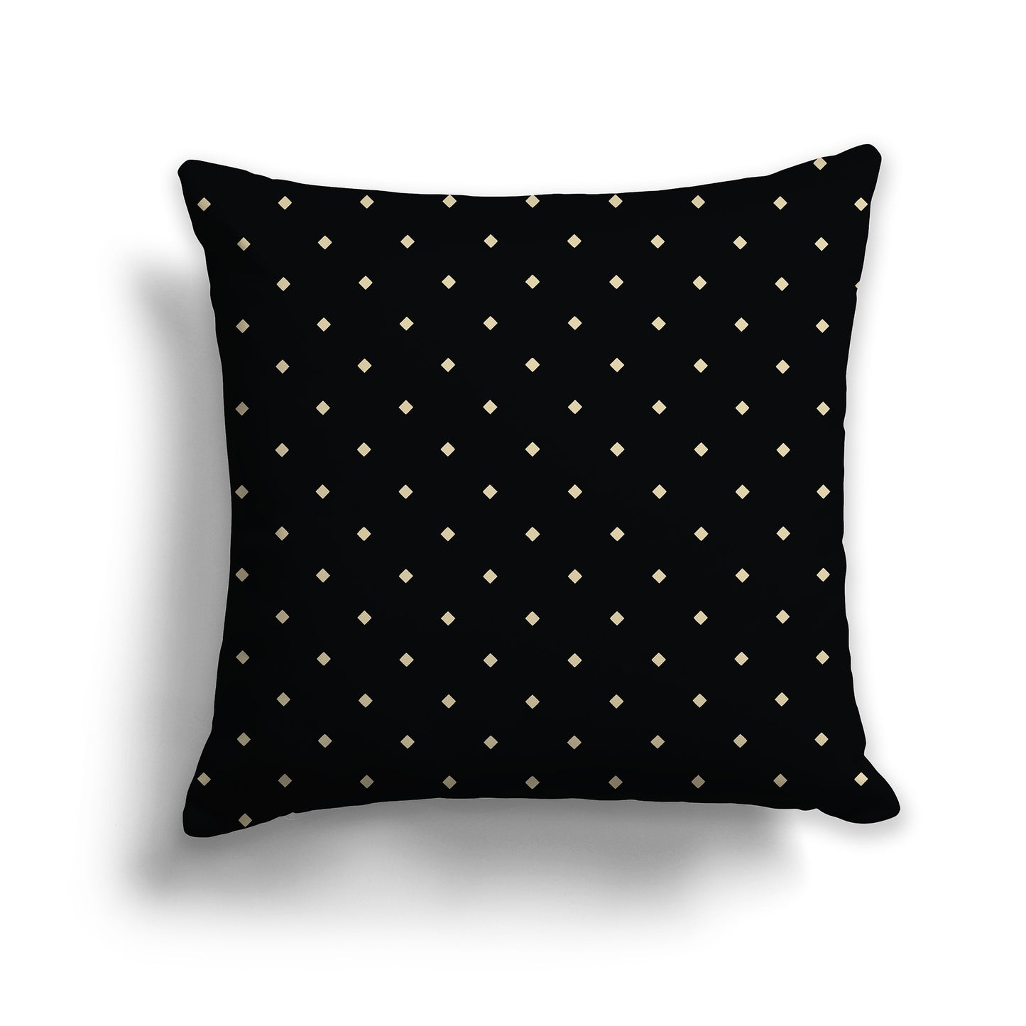 26x26 inch Throw Pillow with Desert Sand Pattern on Black