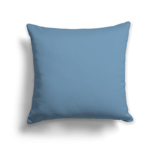 Square Throw Pillow in Solid Blue 