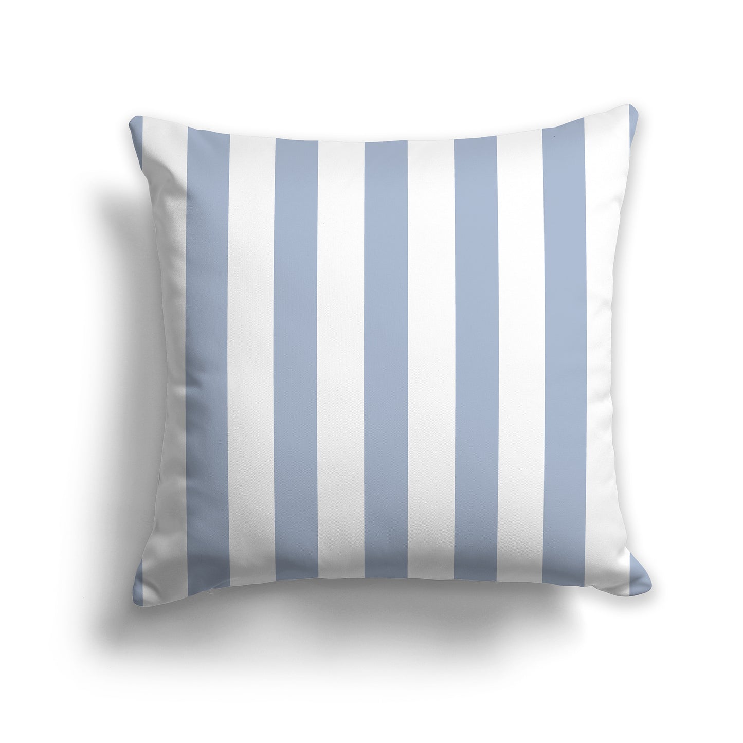 16x16 inch Throw Pillow with blue-grey Bars on Front