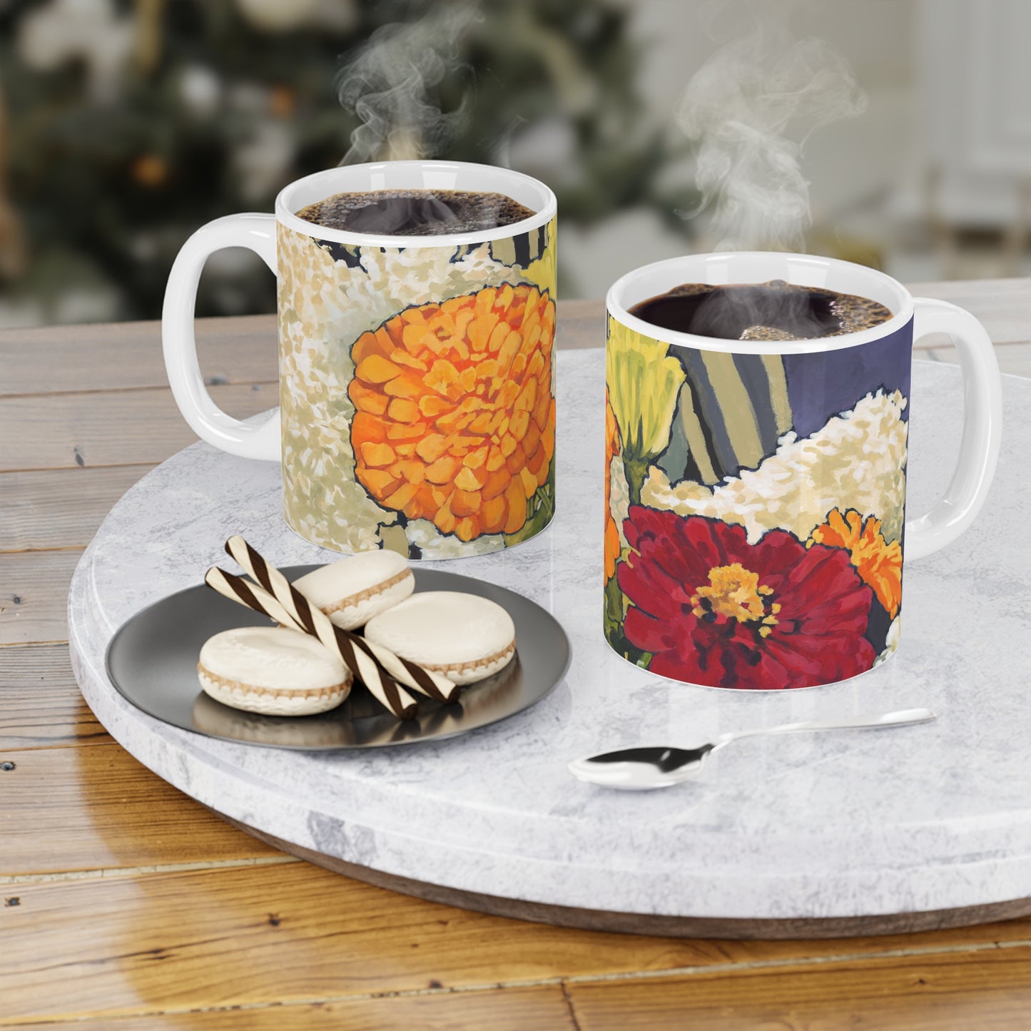 Hydrangea Garden Fine Art 11oz Ceramic Mug