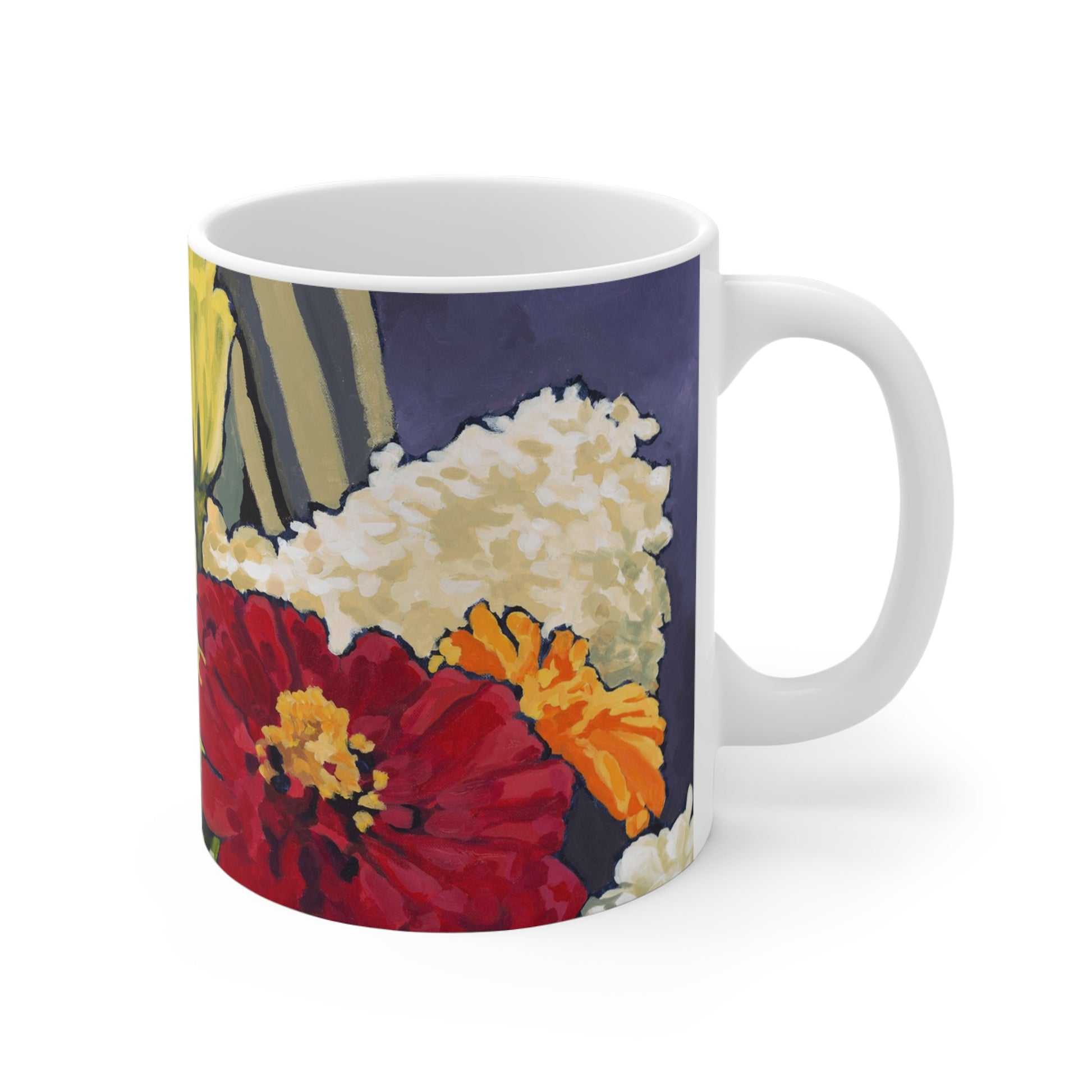 Hydrangea Garden Fine Art 11oz Ceramic Mug