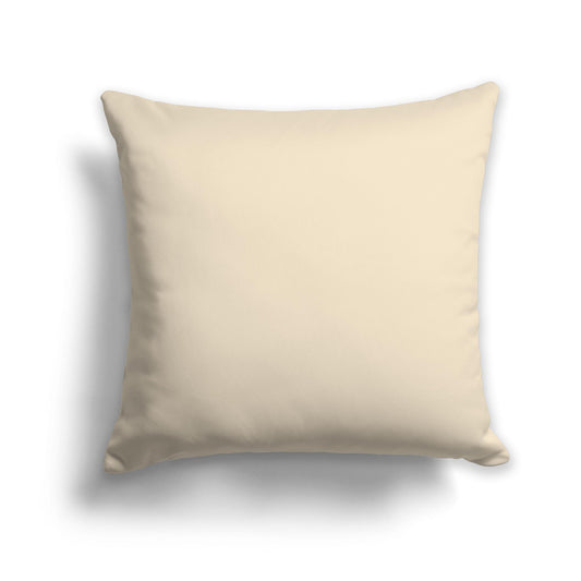 Square Throw Pillow in Beige