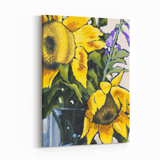 Sunflowers 1 - 6"x8" Slim Canvas Fine Art Print