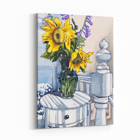 Sunflowers 2 - 6"x8" Slim Canvas Fine Art Print