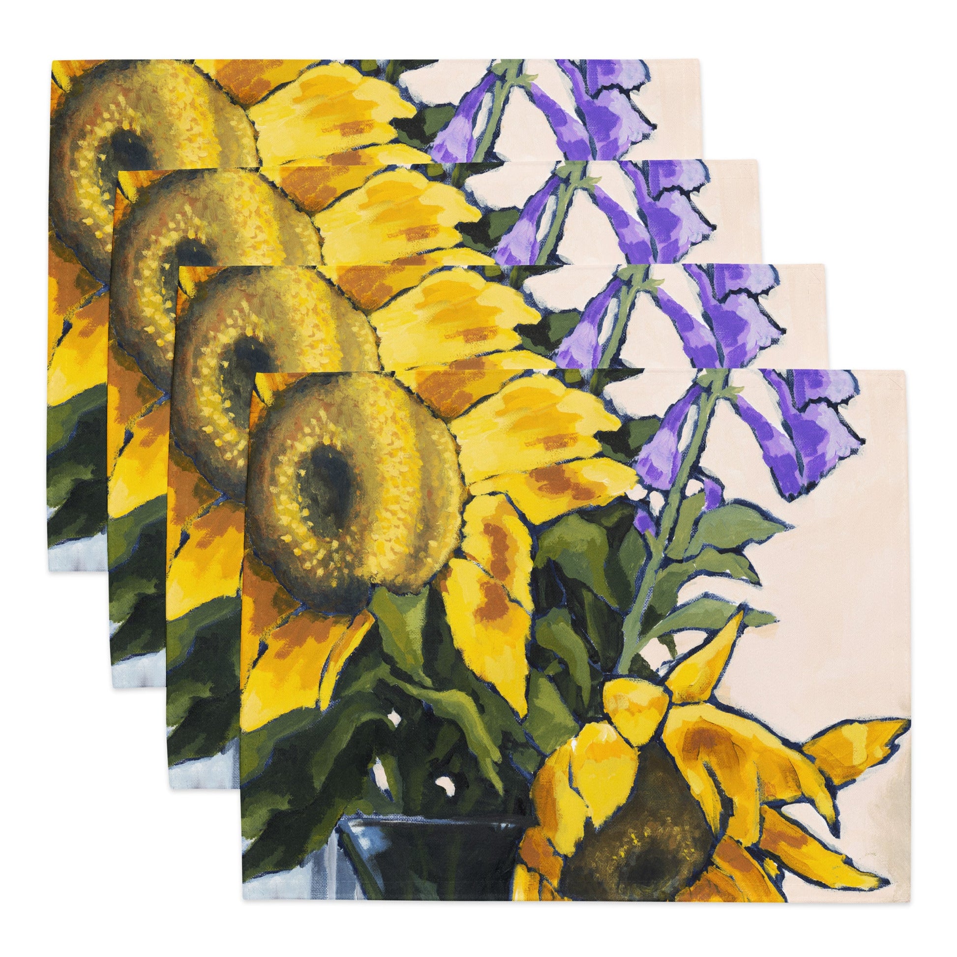 Sunflowers — Fine Art Polyester Placemats — 4-Pc Set #PSFL-1040