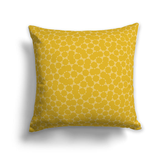 26x26 inch Throw Pillow with two-tone-orange pattern