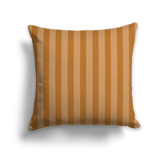 26x26 inch Throw Pillow with Two-tone Brown Bars 