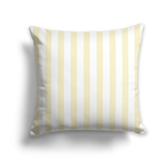 26x26 inch Throw Pillow with Pale yellow Bars 