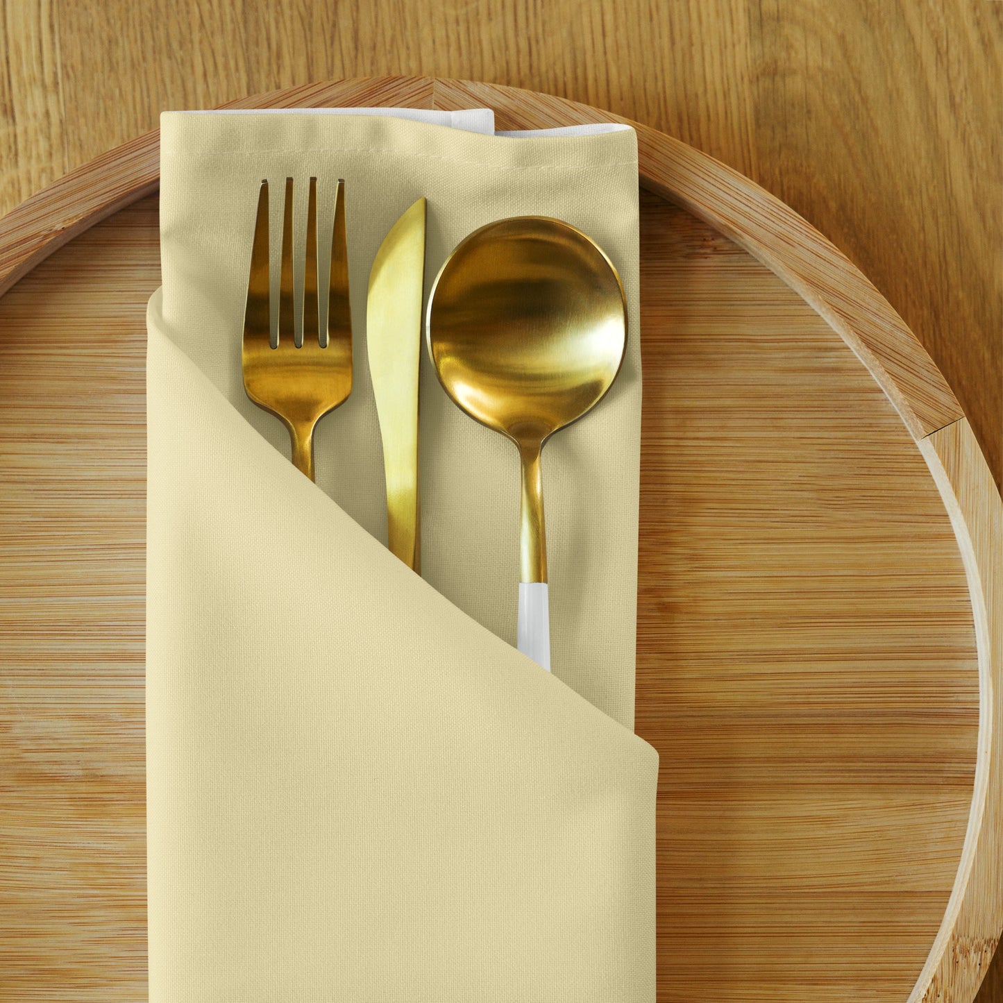 Pale-yellow Cloth Napkin Set | NSSO-1051-300