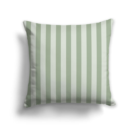 26 inch Throw Pillow with Two-tone Green Thick Vertical Bars